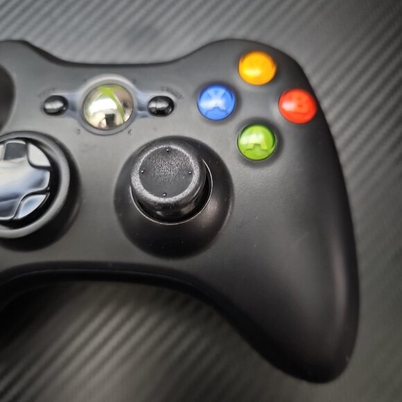Microsoft Xbox 360 Wireless Gaming Controller - Black (Model 1403) - Untested - Picture 3 of 9